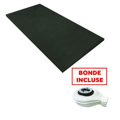Receveur de douche résine de synthèse Nola Noir 90x180